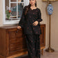 Black Floral Lawn 2pc
