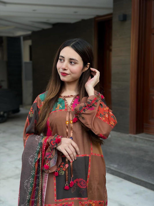 Arzoo Digital Printed 3pc