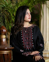 Black Luxe Emb 2pc - Riwaiti Rang