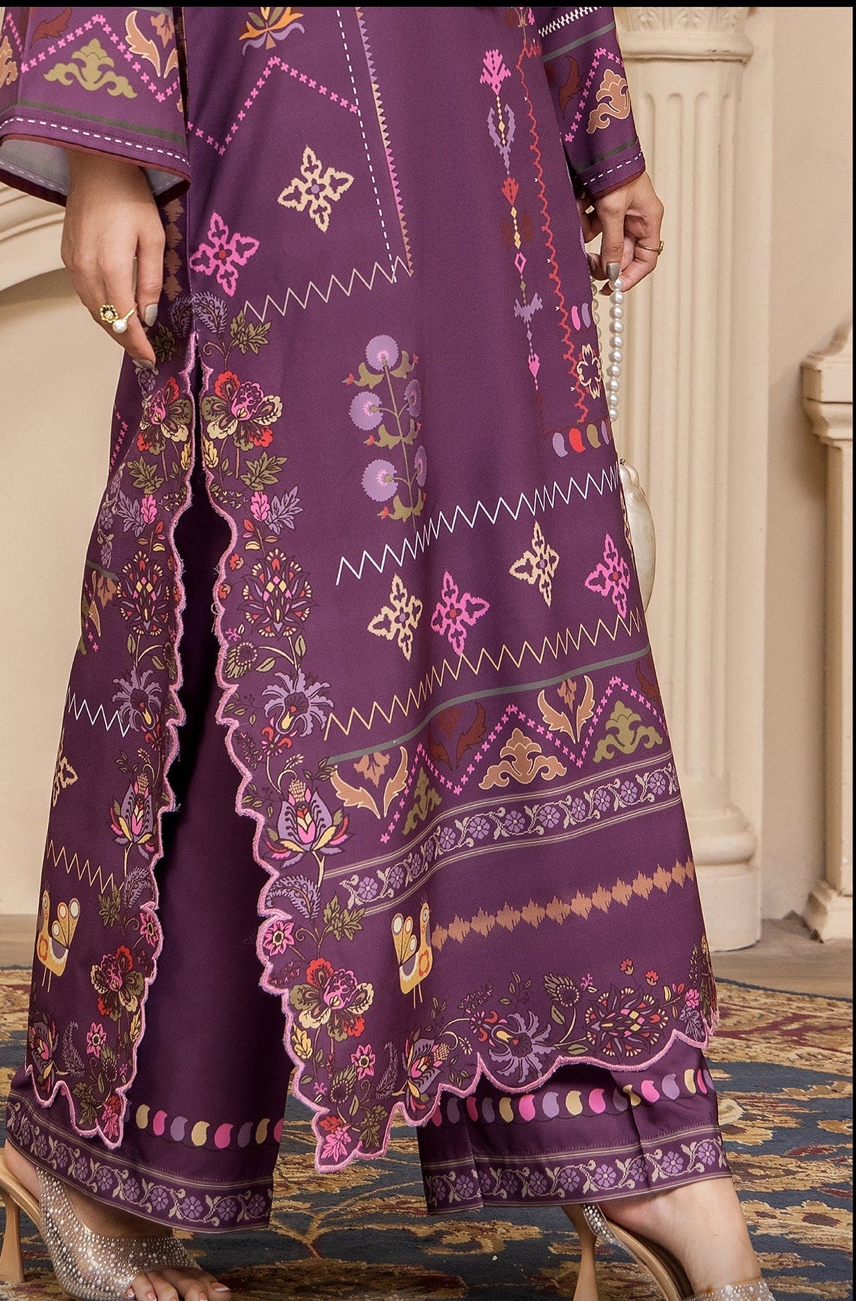 Nusrat Printed 2pc Poly Lawn